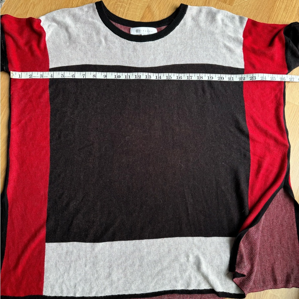 Stylish Black, Red, and Gray Women's sweater